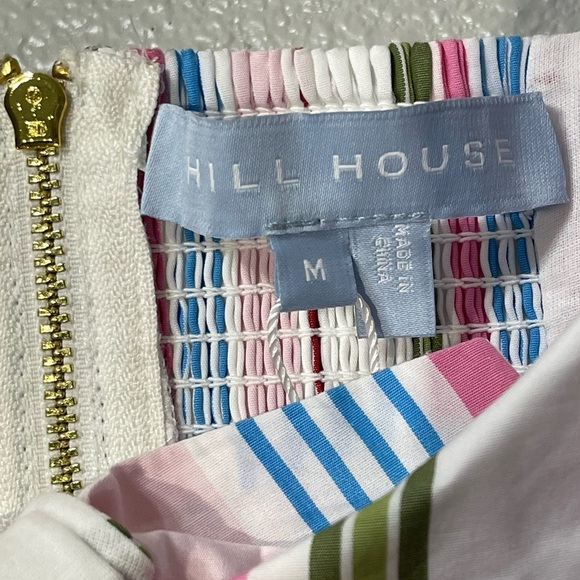 NWT Hill House The Isabella Top With Rainbow Stripe Puff Sleeve - SZ M - Picture 4 of 8